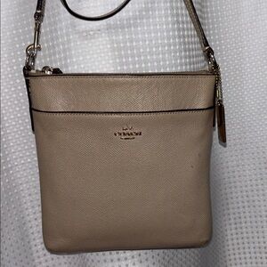 Coach crossbody Nude Tan Leather bag